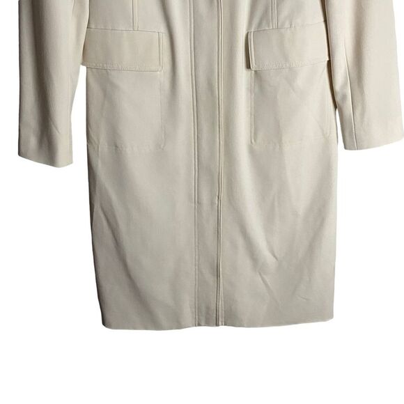 Reitmans Women’s Ivory Single Breasted Long Line Coat - Picture 3 of 9